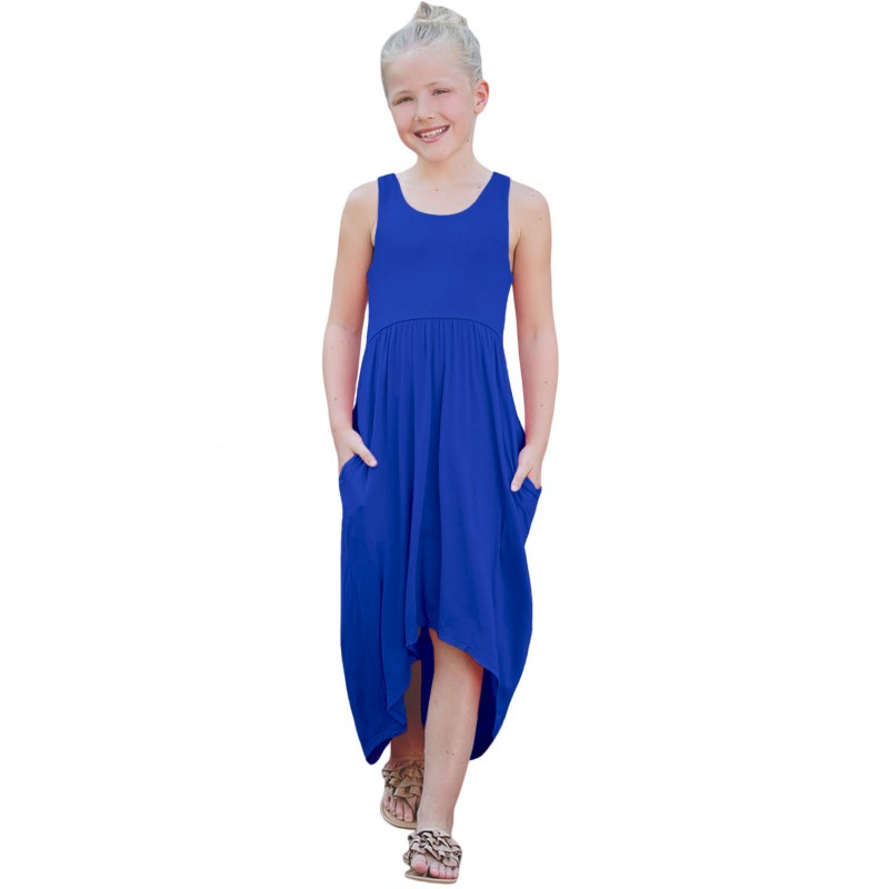 Blue Happy Together Kid Dress