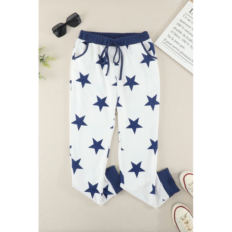 White Star Printed Women Joggers