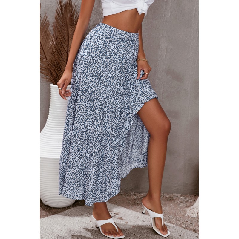 Sky Blue Travel Maxi Skirt