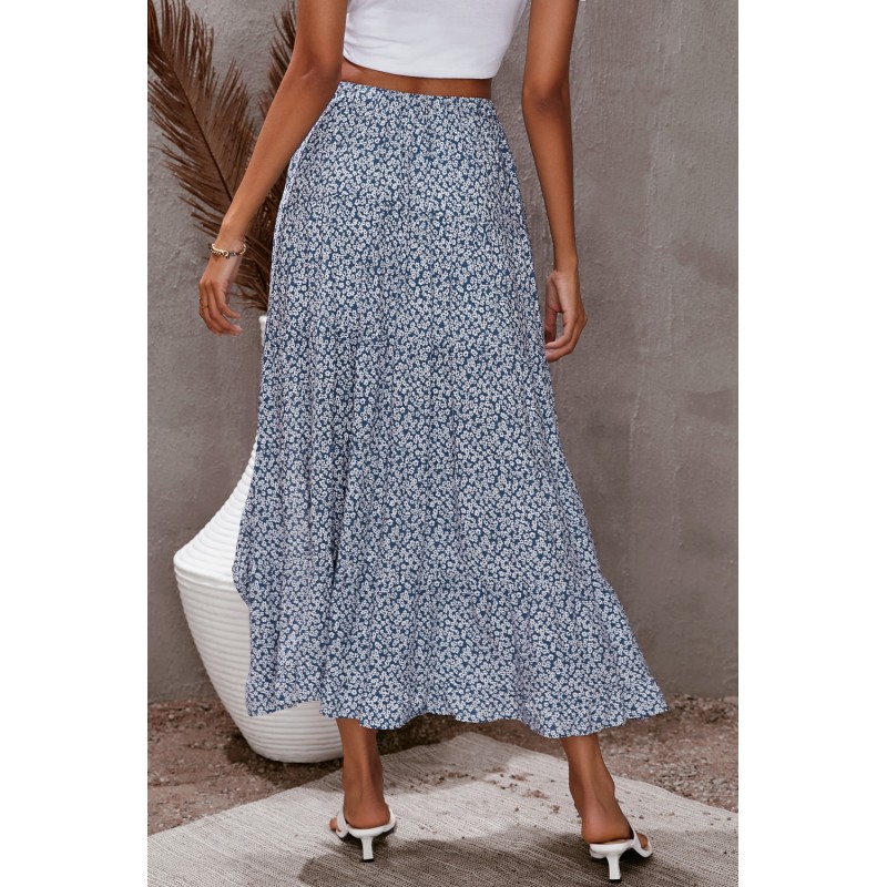 Sky Blue Travel Maxi Skirt