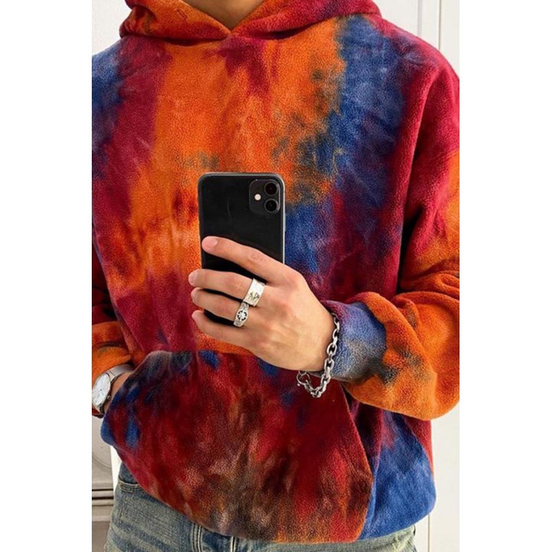 Tie-dye Pullover Mens Hoodie