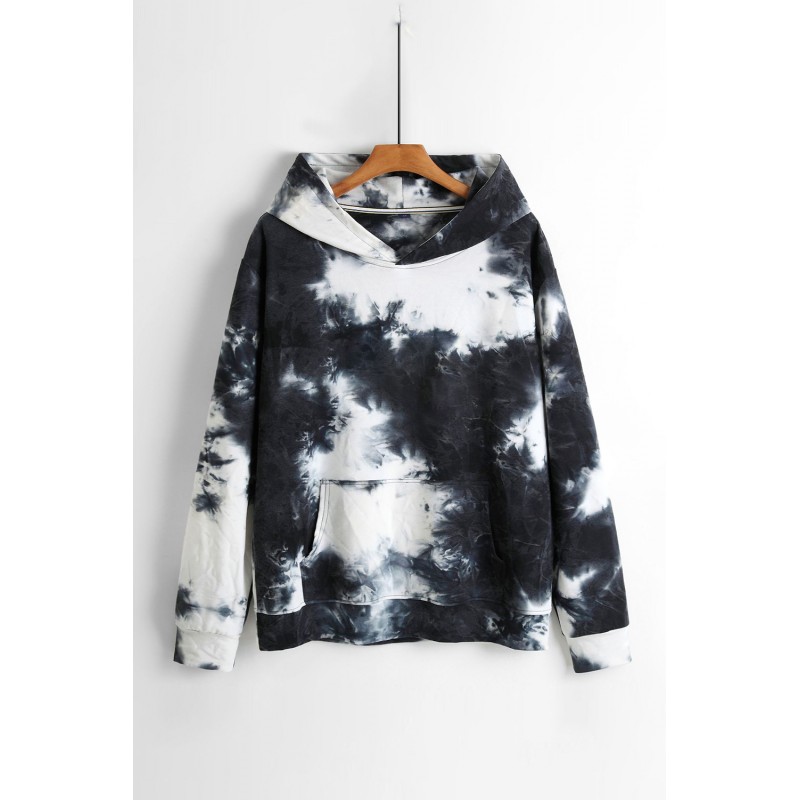 Tie-dyed Kangaroo Pocket Loose Men's Hoodie