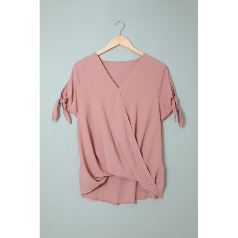 Pink Charismatic Drape Blouse