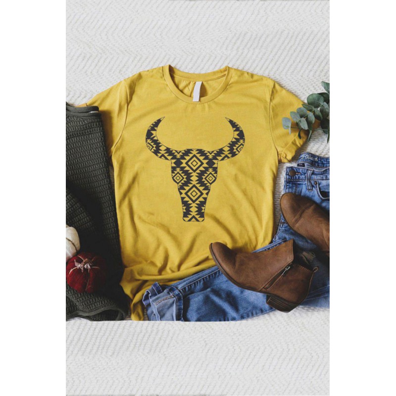 Aztec Buffalo Graphic Tee