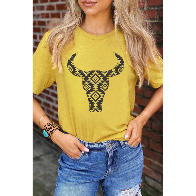 Aztec Buffalo Graphic Tee